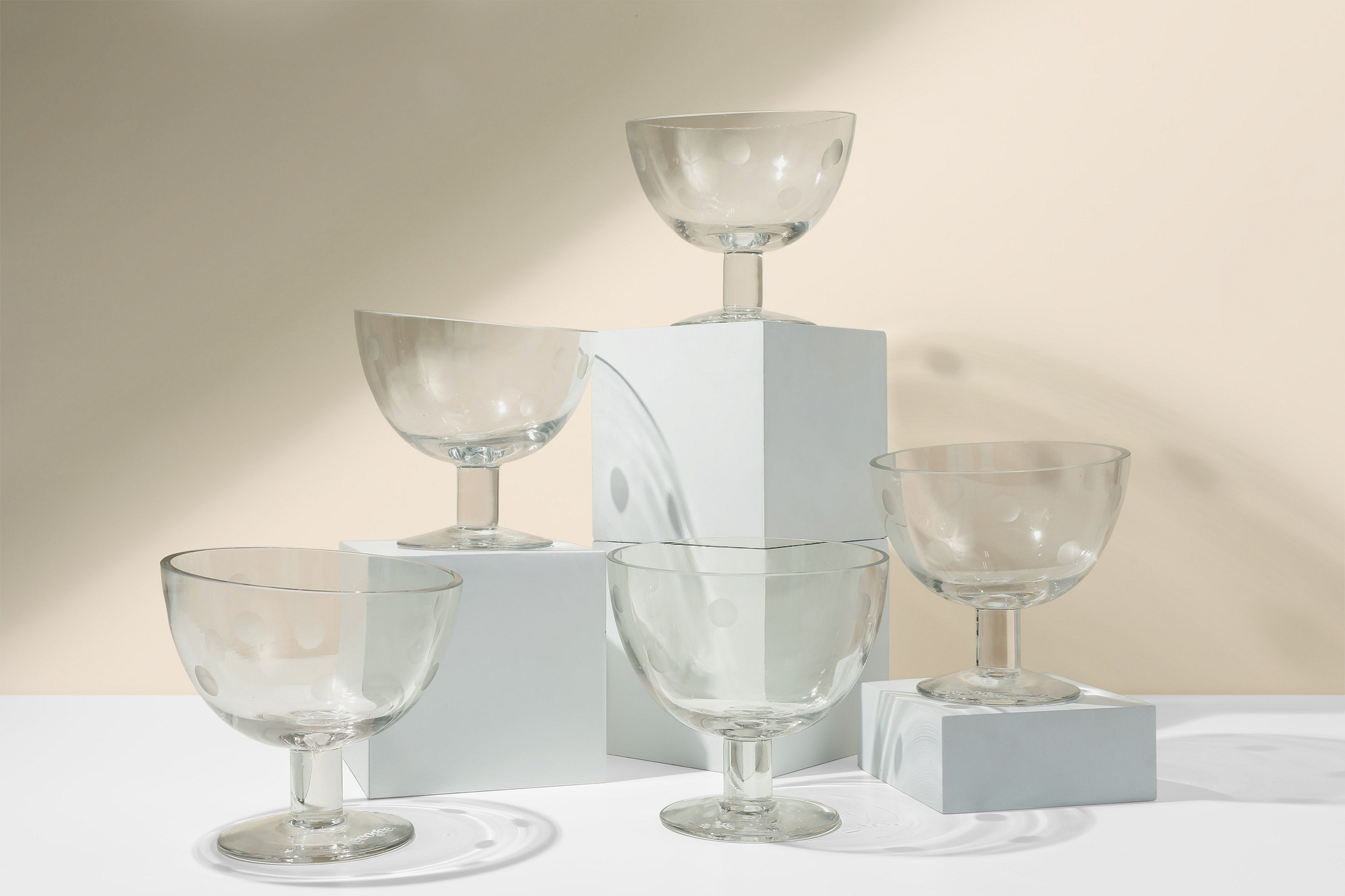 Glass Dog Bowl Set